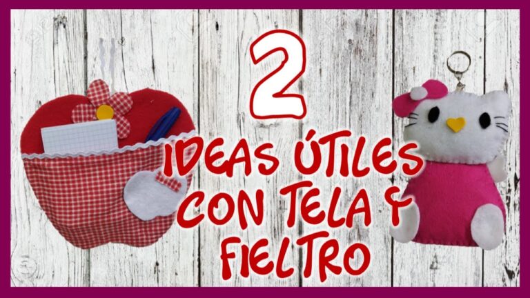 Creativas Ideas para Usar Tela de Fieltro en Manualidades